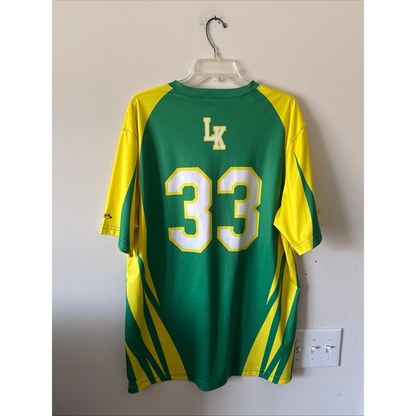Men’s Boombah Clinton LumberKings 33 Baseball Jersey Sz XL - Green RARE - Kyle’s Football Cards