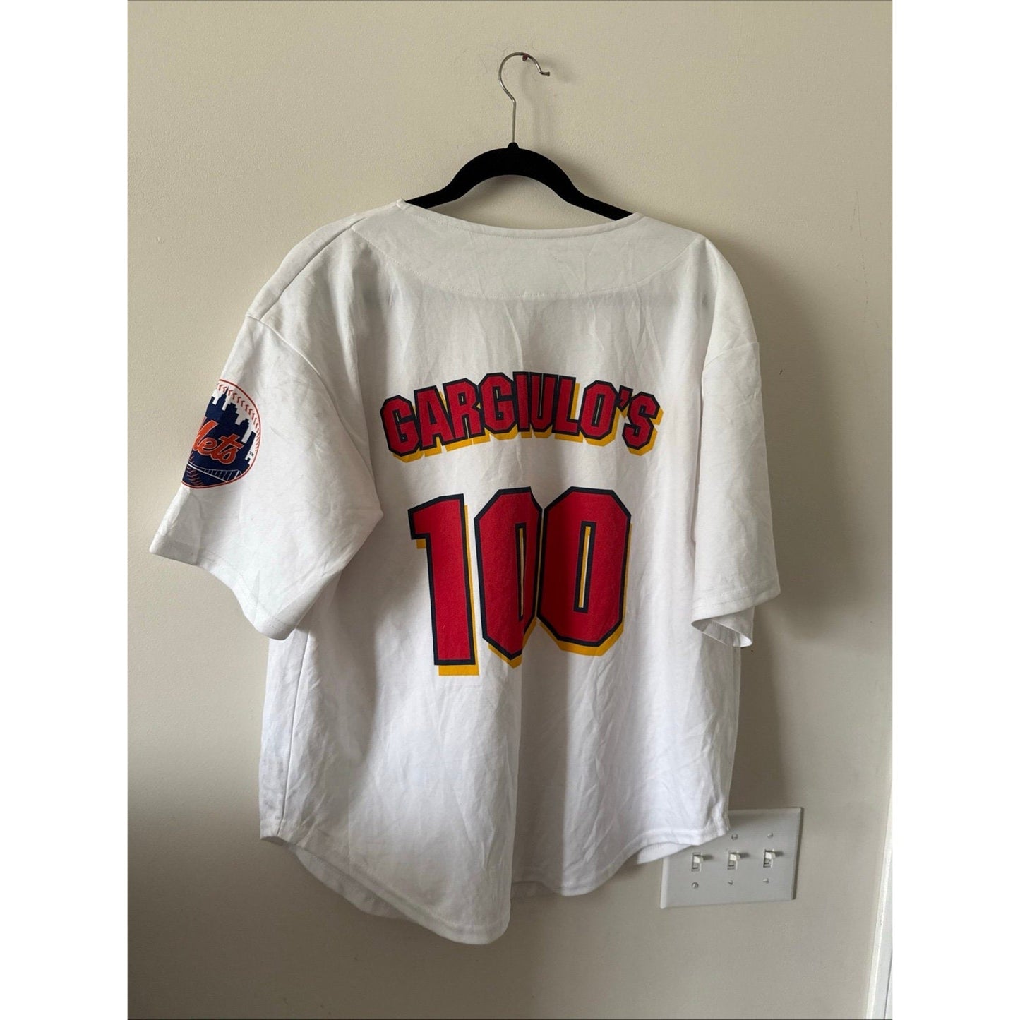Men’s Brooklyn Cyclones 2007 Gargiulo’s Italian 100th Anniv. White Jersey Sz XL - Kyle’s Football Cards