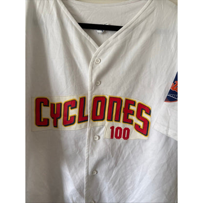 Men’s Brooklyn Cyclones 2007 Gargiulo’s Italian 100th Anniv. White Jersey Sz XL - Kyle’s Football Cards