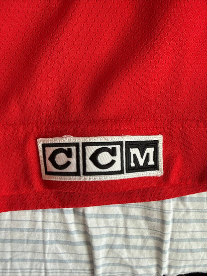 Men’s CCM Chicago Blackhawks NHL Center Ice Practice Jersey Sz XL - Red RARE - Kyle’s Football Cards