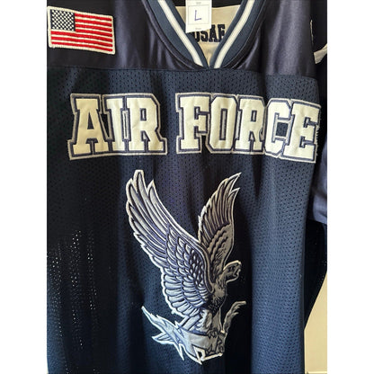 Men’s Colosseum Athletics Air Force USAF Eagle Protect & Serve Jersey Sz L - NWT - Kyle’s Football Cards