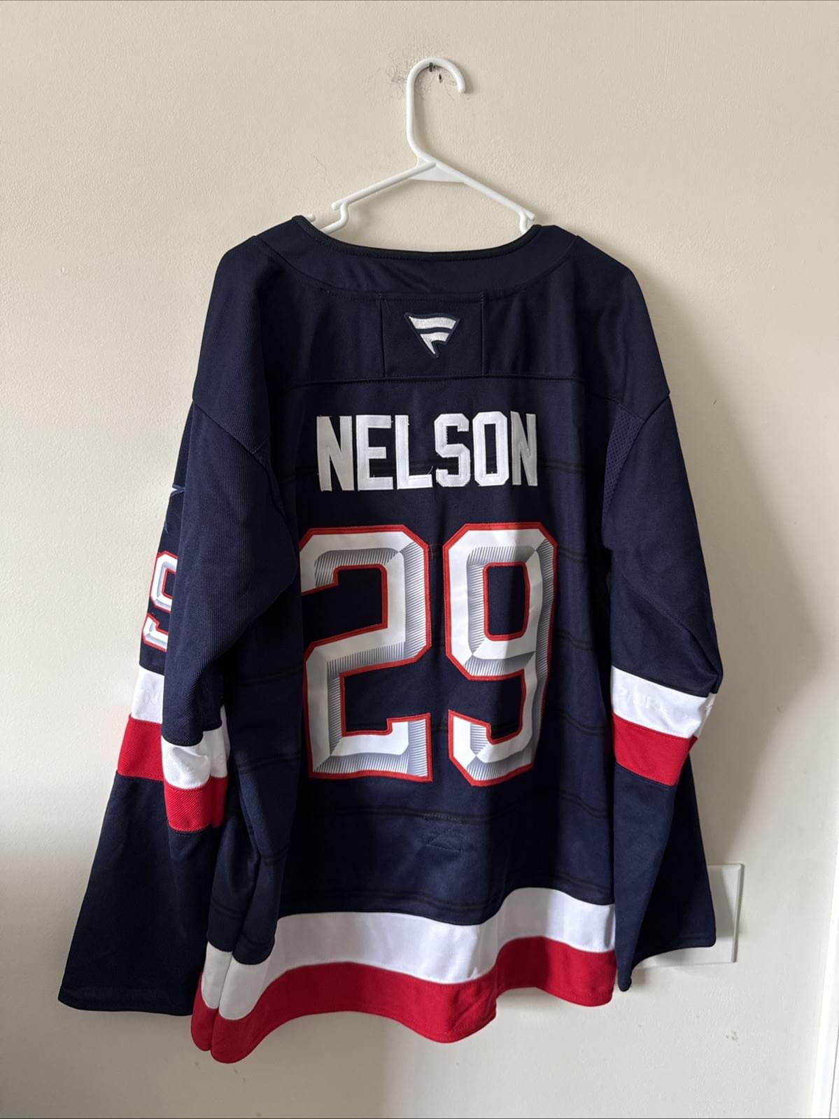 Men’s Fanatics Brock Nelson #29 Team USA 4 Nations Faceoff Jersey Sz 50 RARE - Kyle’s Football Cards