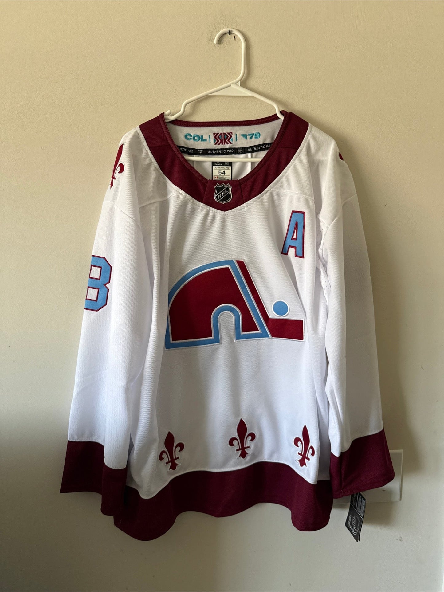 Men’s Fanatics Cale Makar 8 Quebec Nordiques Reverse Retro Jersey Sz 54 - RARE - Kyle’s Football Cards