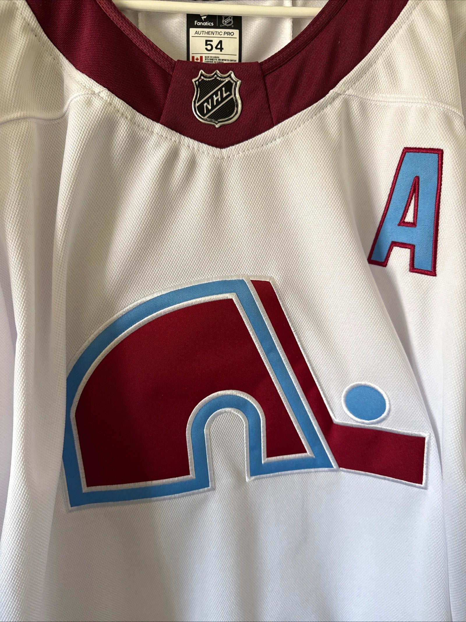 Men’s Fanatics Cale Makar 8 Quebec Nordiques Reverse Retro Jersey Sz 54 - RARE - Kyle’s Football Cards