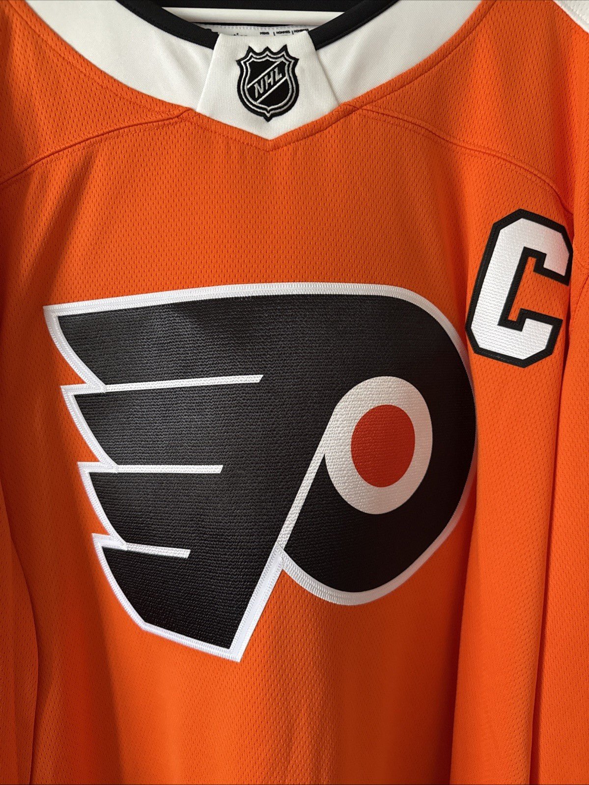 Men’s Fanatics Claude Giroux 28 Philadelphia Flyers Jersey Sz XL - Orange NWT - Kyle’s Football Cards