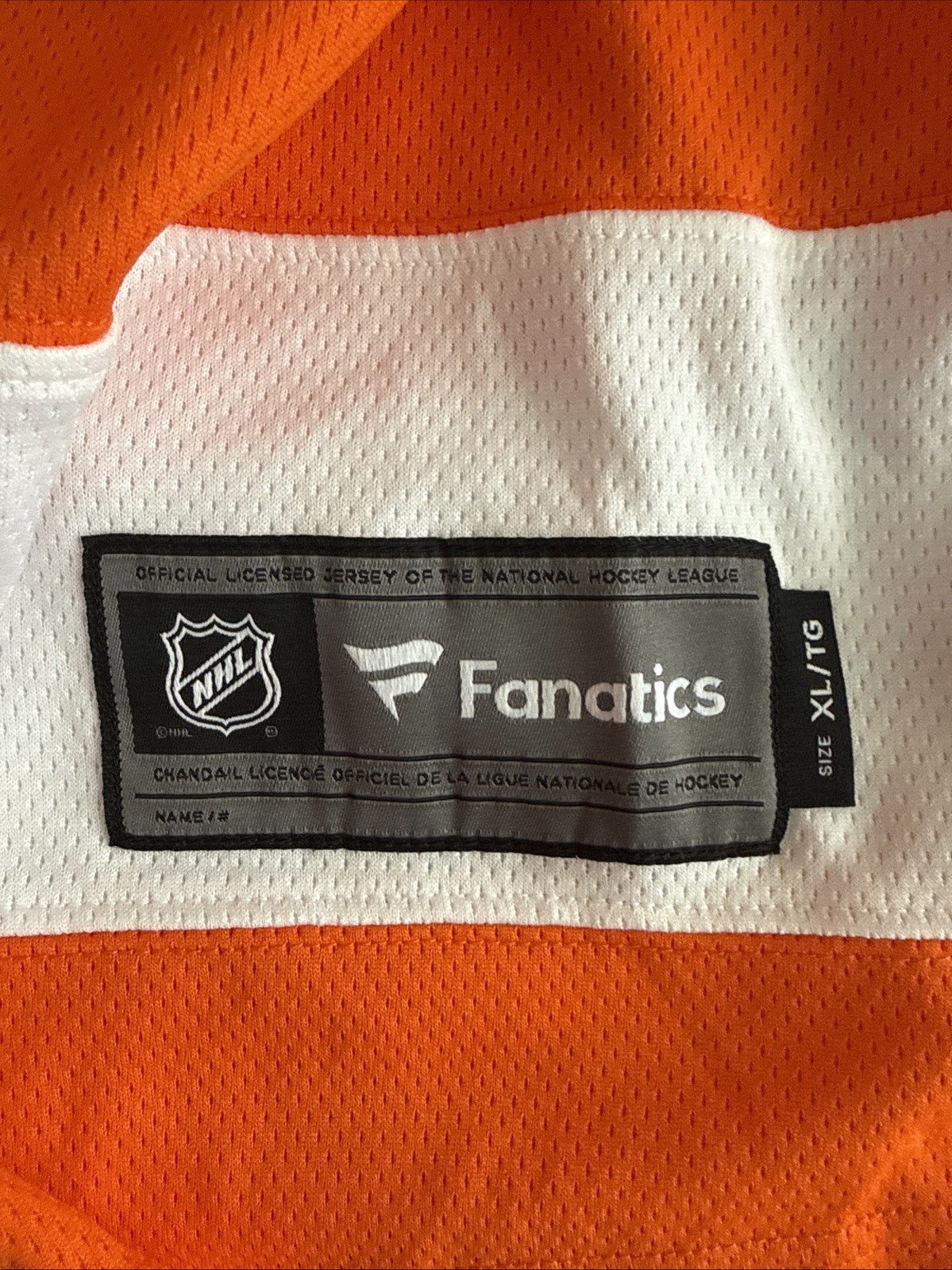 Men’s Fanatics Claude Giroux 28 Philadelphia Flyers Jersey Sz XL - Orange NWT - Kyle’s Football Cards