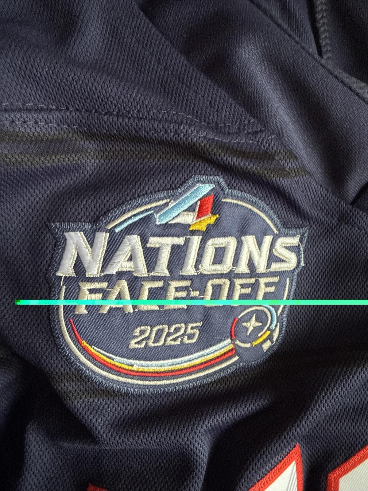 Men’s Fanatics Dylan Larkin #21 Team USA 4 Nations Faceoff Jersey Sz 54 RARE - Kyle’s Football Cards
