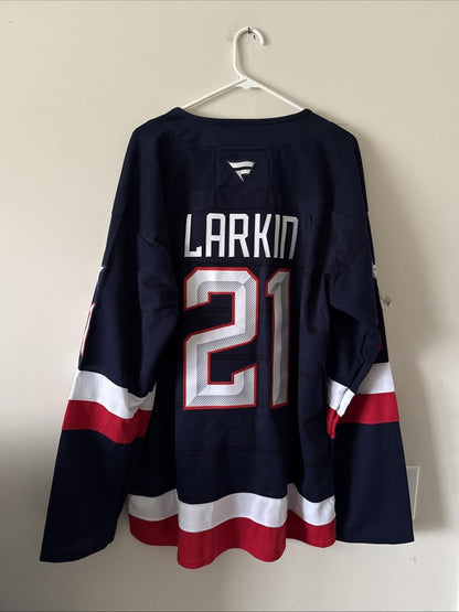 Men’s Fanatics Dylan Larkin #21 Team USA 4 Nations Faceoff Jersey Sz 54 RARE - Kyle’s Football Cards