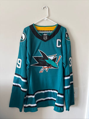 Men's Fanatics Logan Couture #39 SJ Sharks 30th Anniversary Jersey Sz 54 - RARE