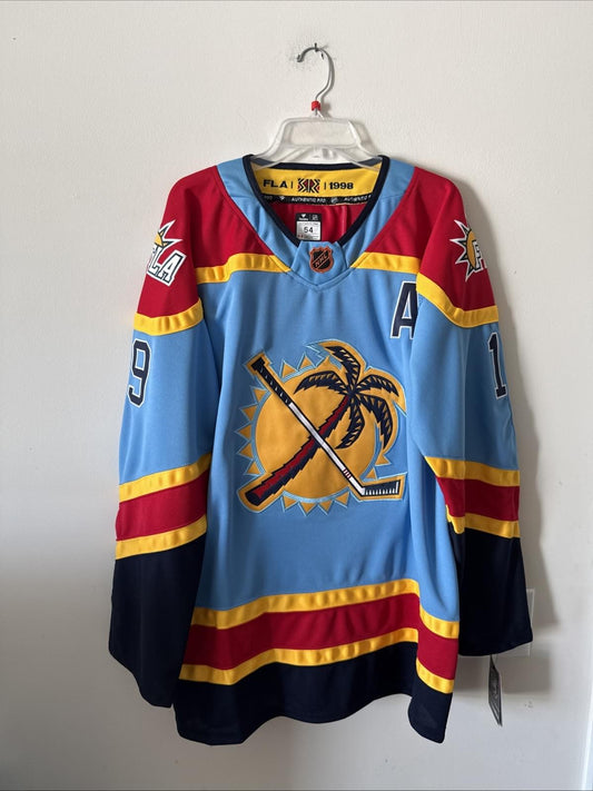 MEN’S FANATICS MATTHEW TKACHUK #19 PANTHERS REVERSE RETRO 2.0 JERSEY SZ 54 NWT - Kyle’s Football Cards