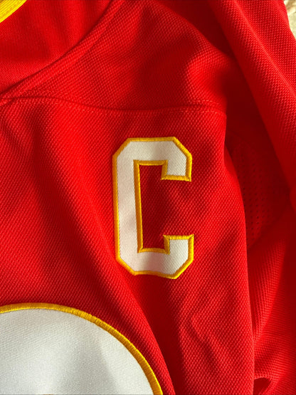 MEN’S FANATICS MIKAEL BACKLUND #11 CALGARY FLAMES HOME NHL JERSEY SZ 54 - RARE - Kyle’s Football Cards