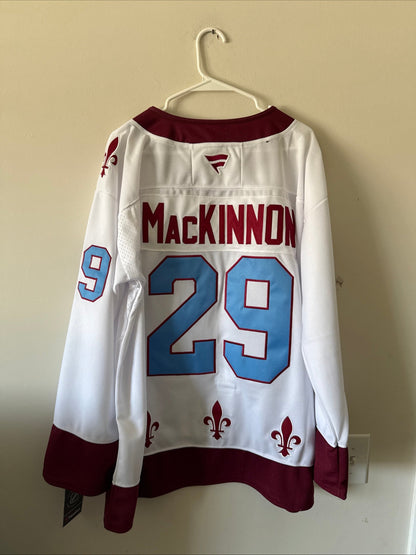 Men’s Fanatics Nathan Mackinnon 29 Quebec Nordiques NHL Jersey Sz 54 - NWT RARE - Kyle’s Football Cards