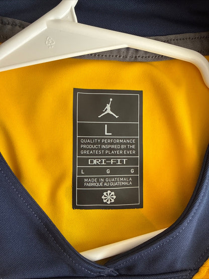 Men's Jordan Brand Michigan Wolverines #1 Alternate Jersey Sz L - Maize RARE - Kyle’s Football Cards