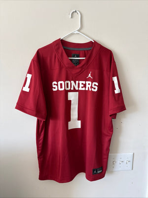 Men’s Jordan Kyler Murray #1 Oklahoma Sooners NCAA Football Jersey Sz XL - RARE
