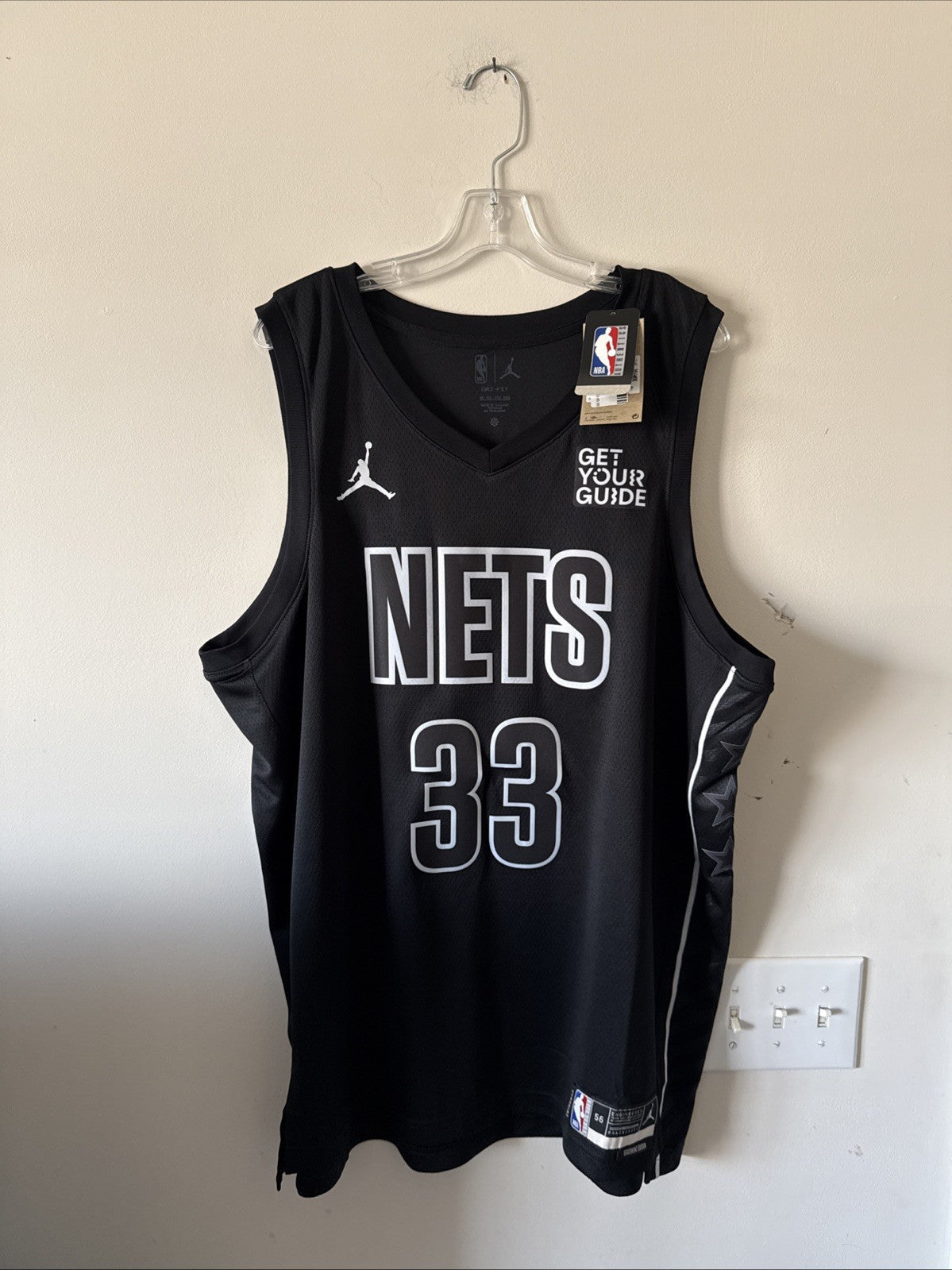 Men’s Jordan Nic Claxton 33 Brooklyn Nets Swingman NBA Jersey Sz 56 - NWT RARE - Kyle’s Football Cards