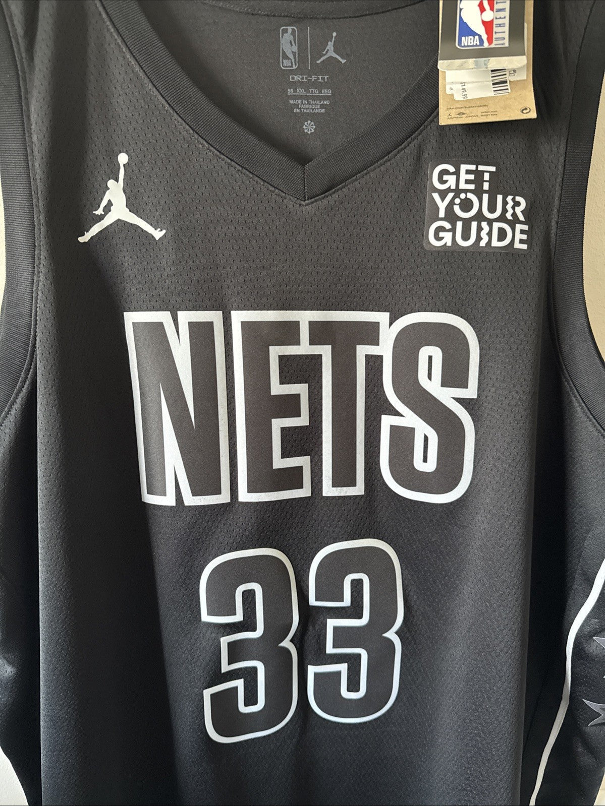 Men’s Jordan Nic Claxton 33 Brooklyn Nets Swingman NBA Jersey Sz 56 - NWT RARE - Kyle’s Football Cards