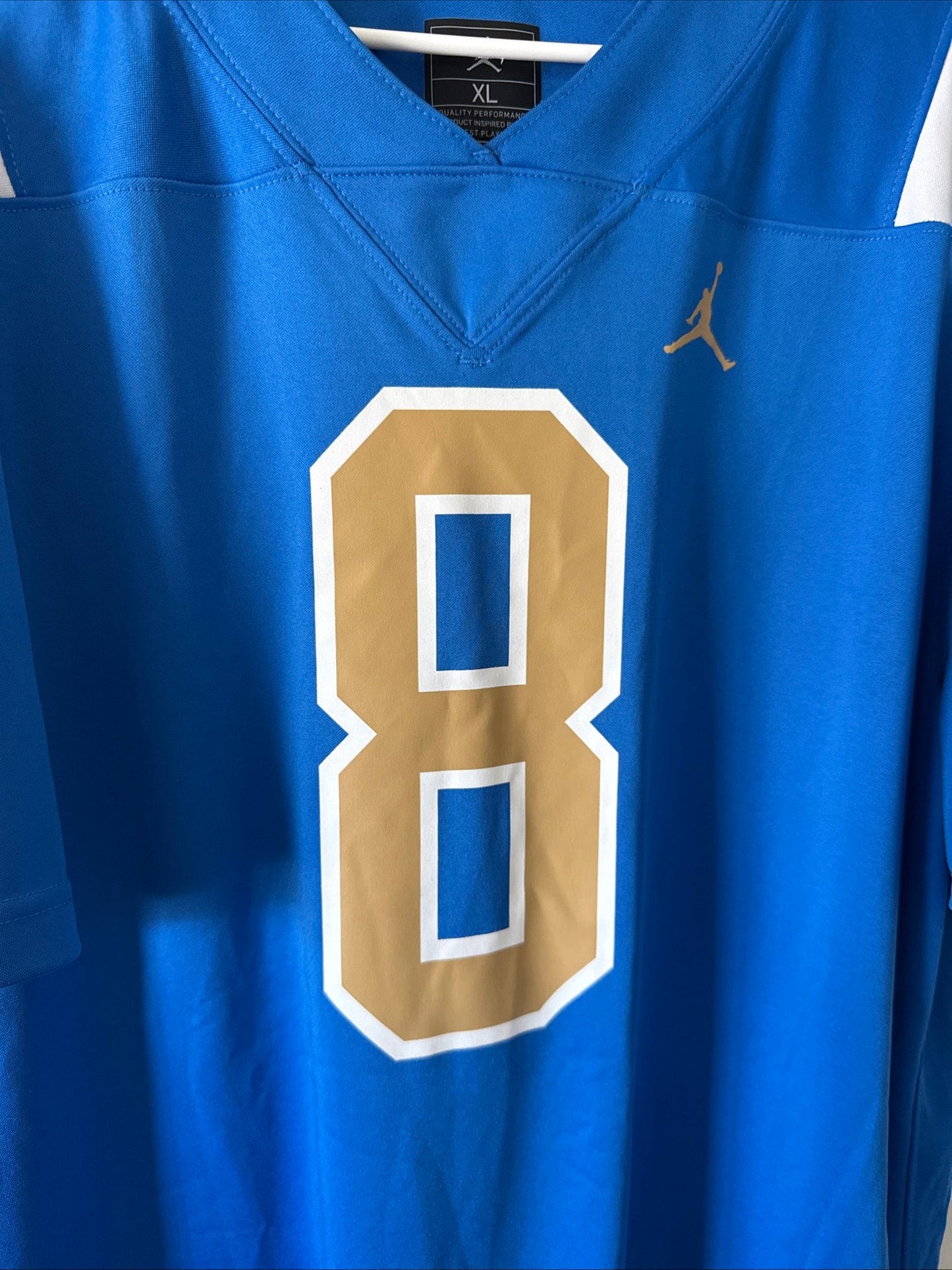 Men's Jordan Troy Aikman 8 UCLA Bruins NCAA Game Jersey Sz XL - Blue RARE - Kyle’s Football Cards