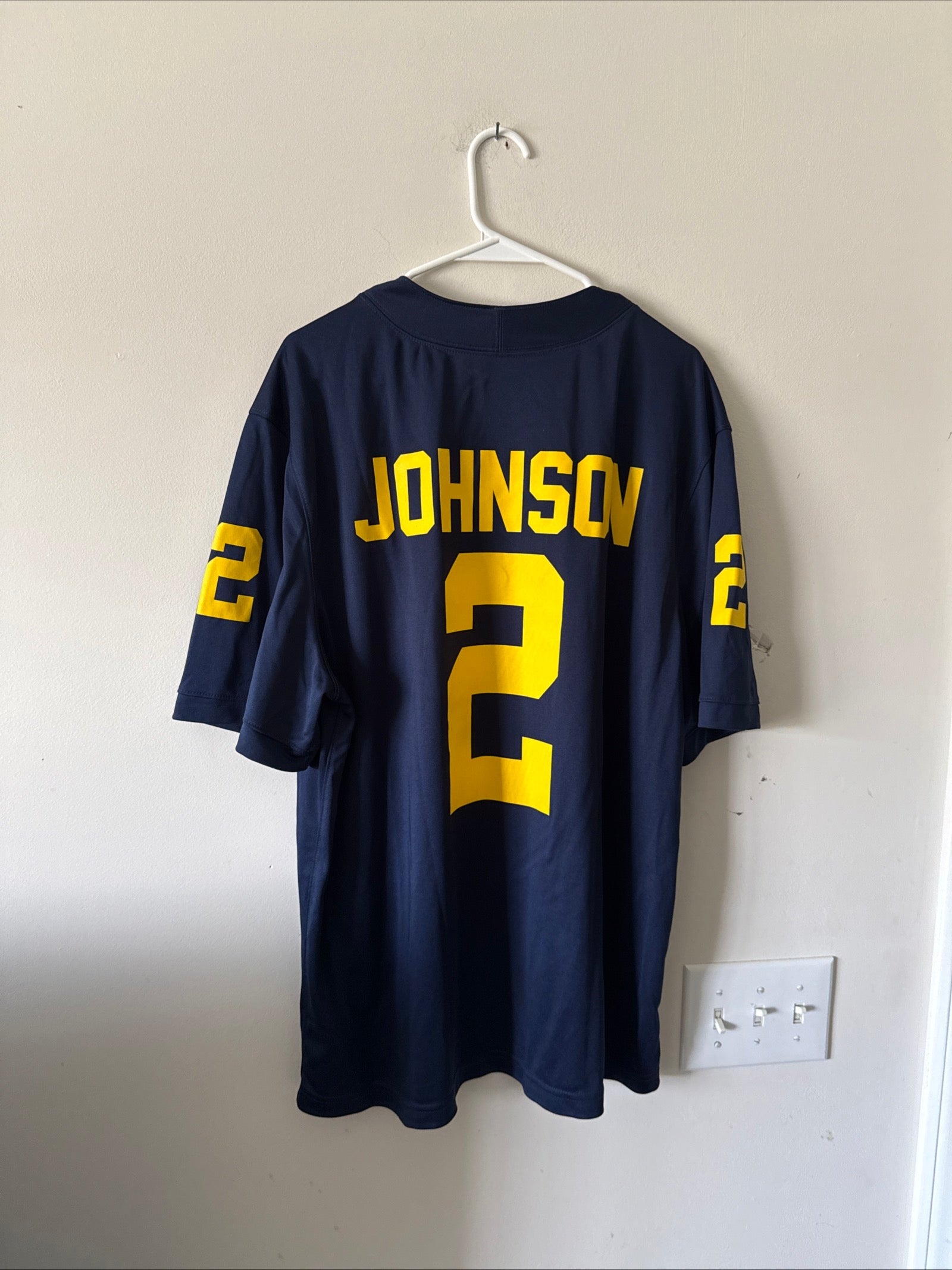 Men’s Jordan Will Johnson 2 Michigan Wolverines NCAA Jersey Sz XL - NWT RARE - Kyle’s Football Cards