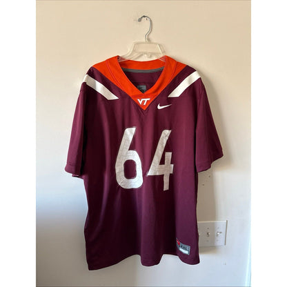 Men’s Lance Williams 64 Virginia Tech Hokies Football NCAA Jersey Sz 2XL - RARE - Kyle’s Football Cards