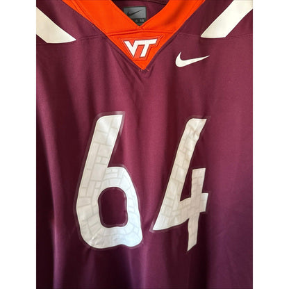 Men’s Lance Williams 64 Virginia Tech Hokies Football NCAA Jersey Sz 2XL - RARE - Kyle’s Football Cards