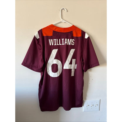 Men’s Lance Williams 64 Virginia Tech Hokies Football NCAA Jersey Sz M - RARE - Kyle’s Football Cards