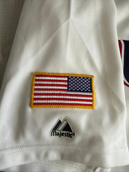 MEN’S MAJESTIC DEREK JETER #2 TEAM USA 2006 WORLD BASEBALL CLASSIC JERSEY SZ 52 - Kyle’s Football Cards