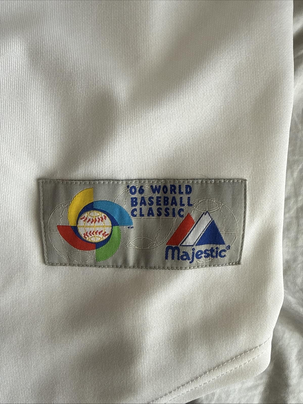 MEN’S MAJESTIC DEREK JETER #2 TEAM USA 2006 WORLD BASEBALL CLASSIC JERSEY SZ 52 - Kyle’s Football Cards