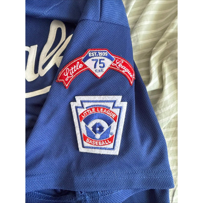 Men’s Majestic Tim Collins 55 Kansas City Royals Little League Jersey Sz L - Kyle’s Football Cards