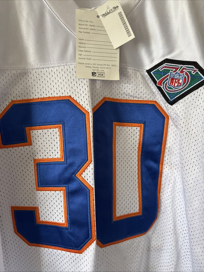 MEN’S MITCHELL & NESS TERELL DAVIS #30 DENVER BRONCOS THROWBACK JERSEY SZ 52 NWT - Kyle’s Football Cards