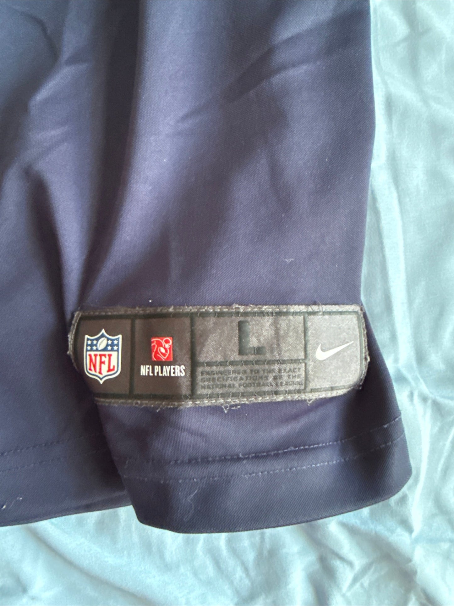 Men’s Nike 12th Fan 12 Seattle Seahawks Vapor Lmtd NFL Jersey Sz L - Navy RARE - Kyle’s Football Cards