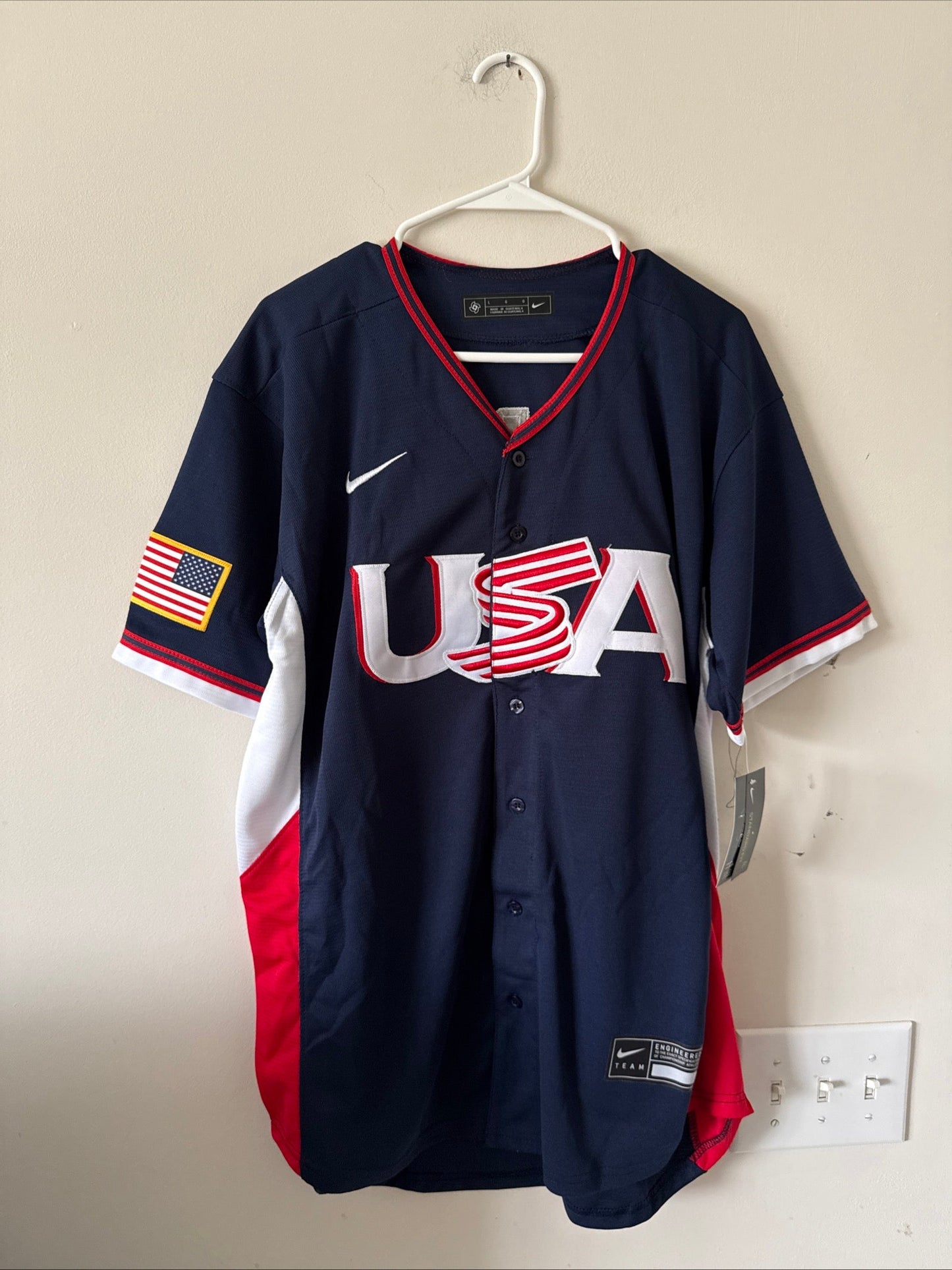Men’s Nike Aaron Judge 99 Team USA 2026 World Baseball Classic Jersey Sz L NWT - Kyle’s Football Cards