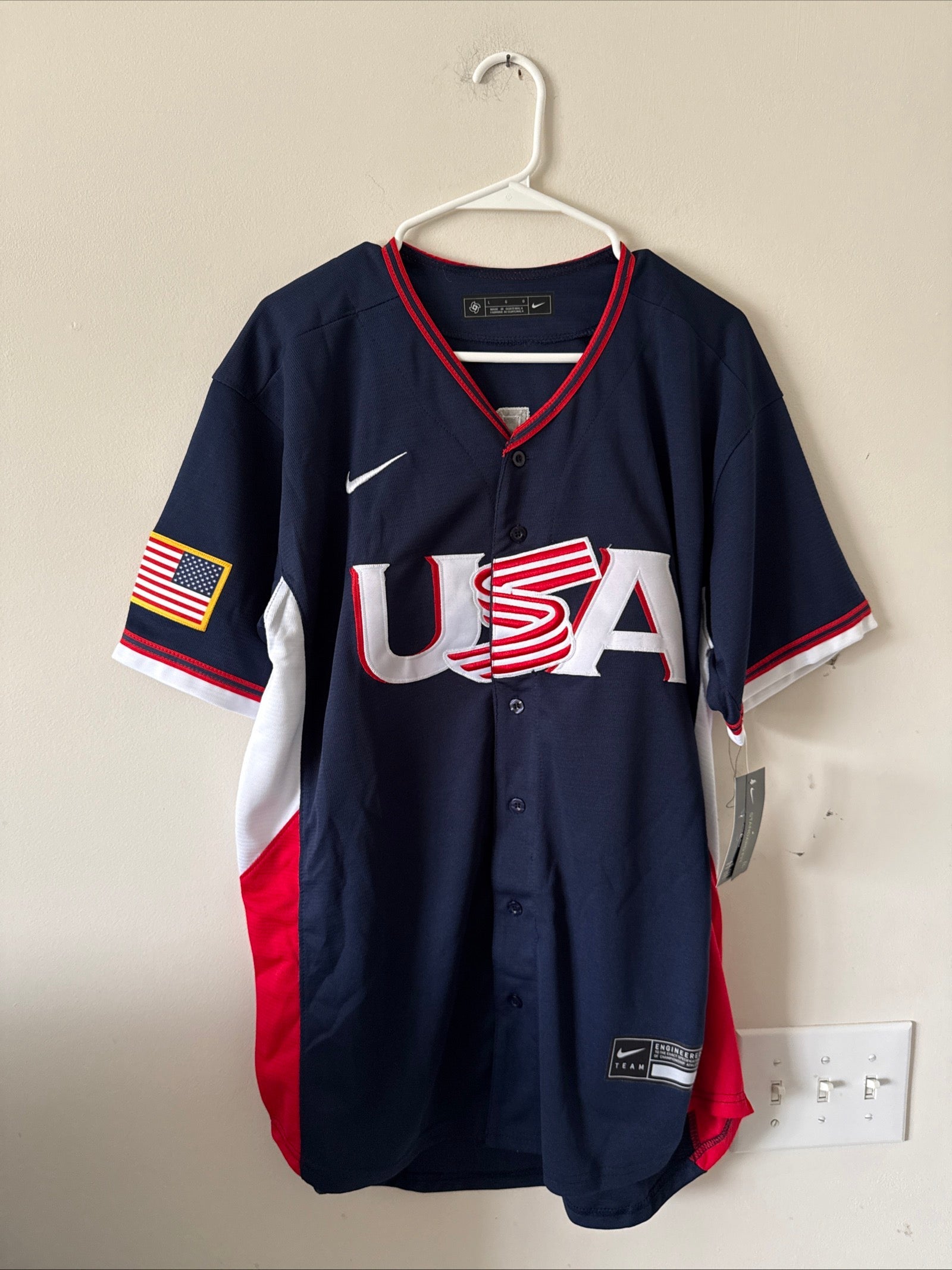 Men’s Nike Aaron Judge 99 Team USA 2026 World Baseball Classic Jersey Sz L NWT - Kyle’s Football Cards