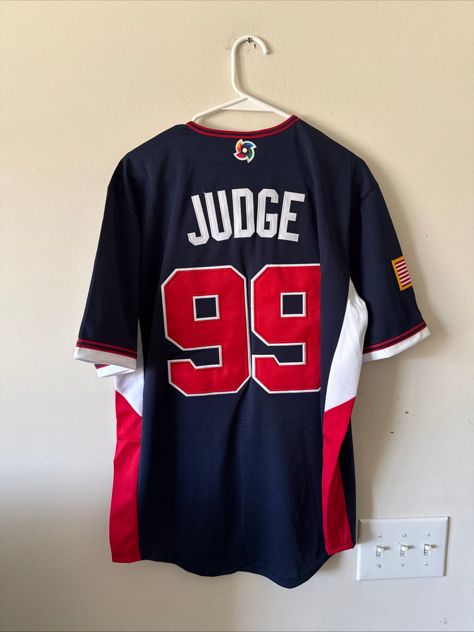 Men’s Nike Aaron Judge 99 Team USA 2026 World Baseball Classic Jersey Sz L RARE - Kyle’s Football Cards