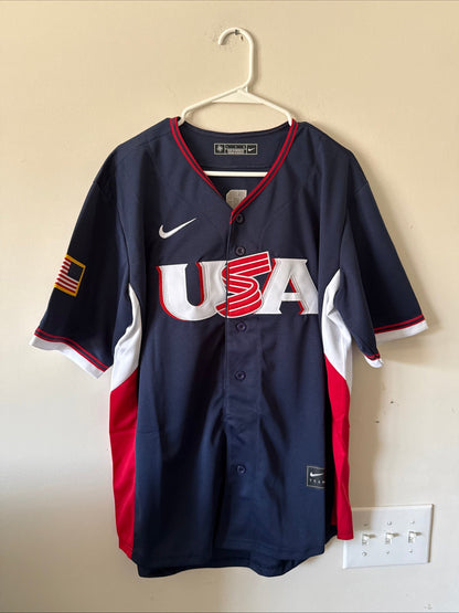 Men’s Nike Aaron Judge 99 Team USA 2026 World Baseball Classic Jersey Sz L RARE - Kyle’s Football Cards