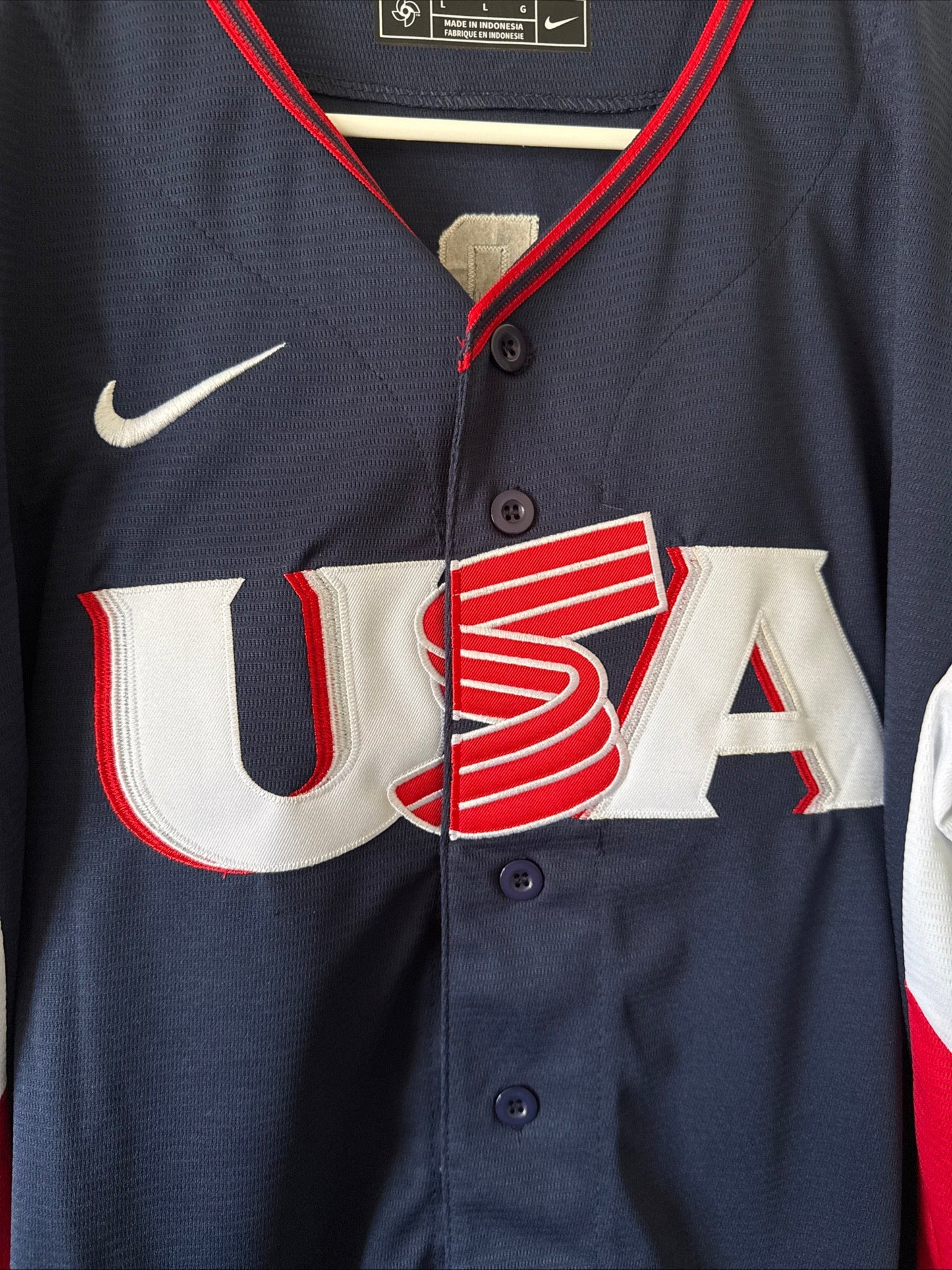 Men’s Nike Aaron Judge 99 Team USA 2026 World Baseball Classic Jersey Sz L RARE - Kyle’s Football Cards