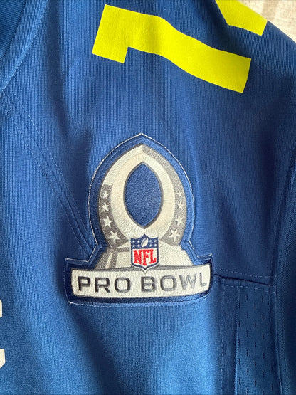 Men’s Nike Aaron Rodgers 12 GB Packers 2017 Pro Bowl NFC Jersey Sz XL Blue RARE - Kyle’s Football Cards