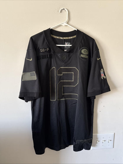 Men's Nike Aaron Rodgers #12 GB Packers 2020 Salute to Service Lmtd Jersey Sz XL - Kyle’s Football Cards