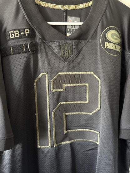 Men's Nike Aaron Rodgers #12 GB Packers 2020 Salute to Service Lmtd Jersey Sz XL - Kyle’s Football Cards