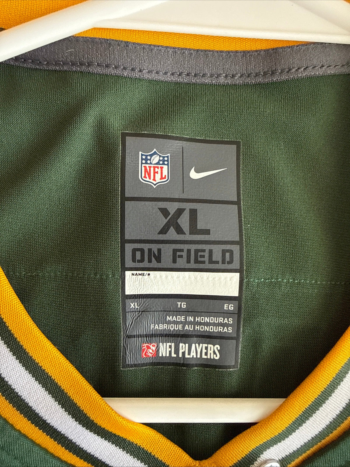 Men's Nike Aaron Rodgers #12 Green Bay Packers NFL 100 Vapor Lmtd Jersey Sz XL - Kyle’s Football Cards