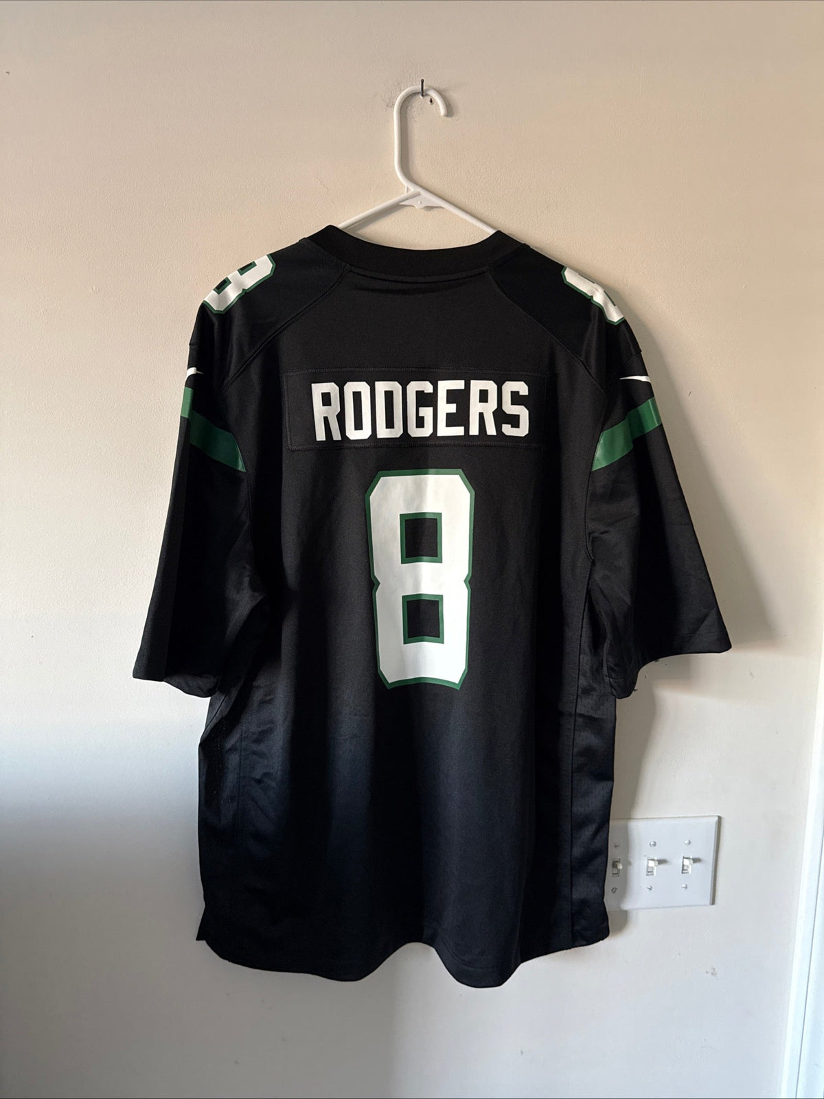 Men’s Nike Aaron Rodgers #8 New York Jets Game NFL Jersey Sz XL - NWT RARE - Kyle’s Football Cards