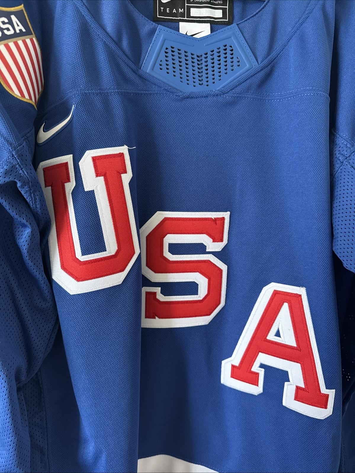 Men’s Nike Adam Fox #23 Team USA 2026 Winter Olympics Jersey Size XL - NWT RARE - Kyle’s Football Cards