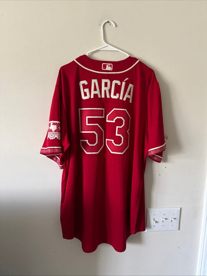 Men’s Nike Adolis Garcia 53 Texas Rangers Tejas City Connect MLB Jersey Sz XL - Kyle’s Football Cards