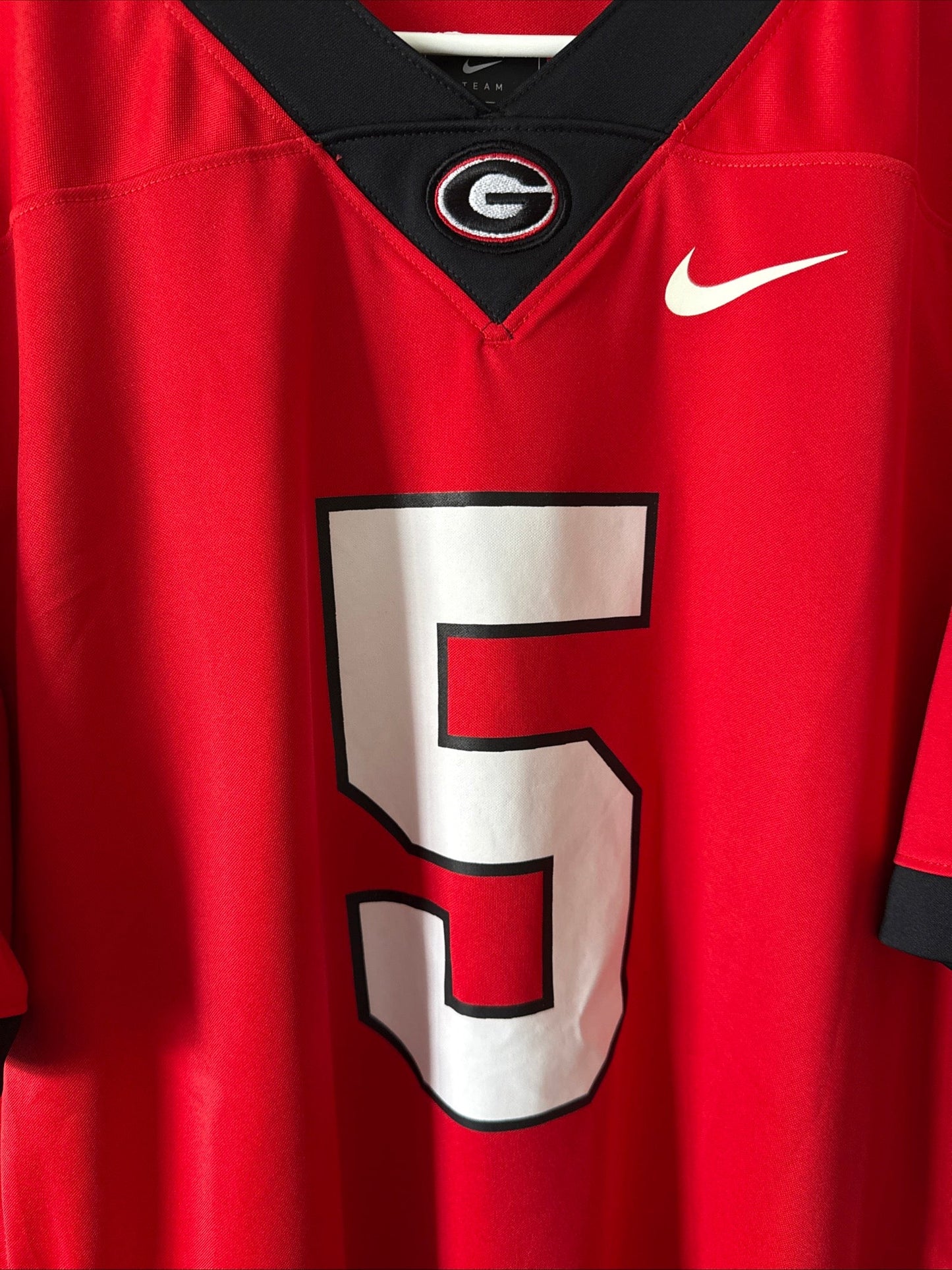 Men’s Nike Adonai Mitchell 5 Georgia Bulldogs NCAA Alumni Jersey Sz L - RARE - Kyle’s Football Cards