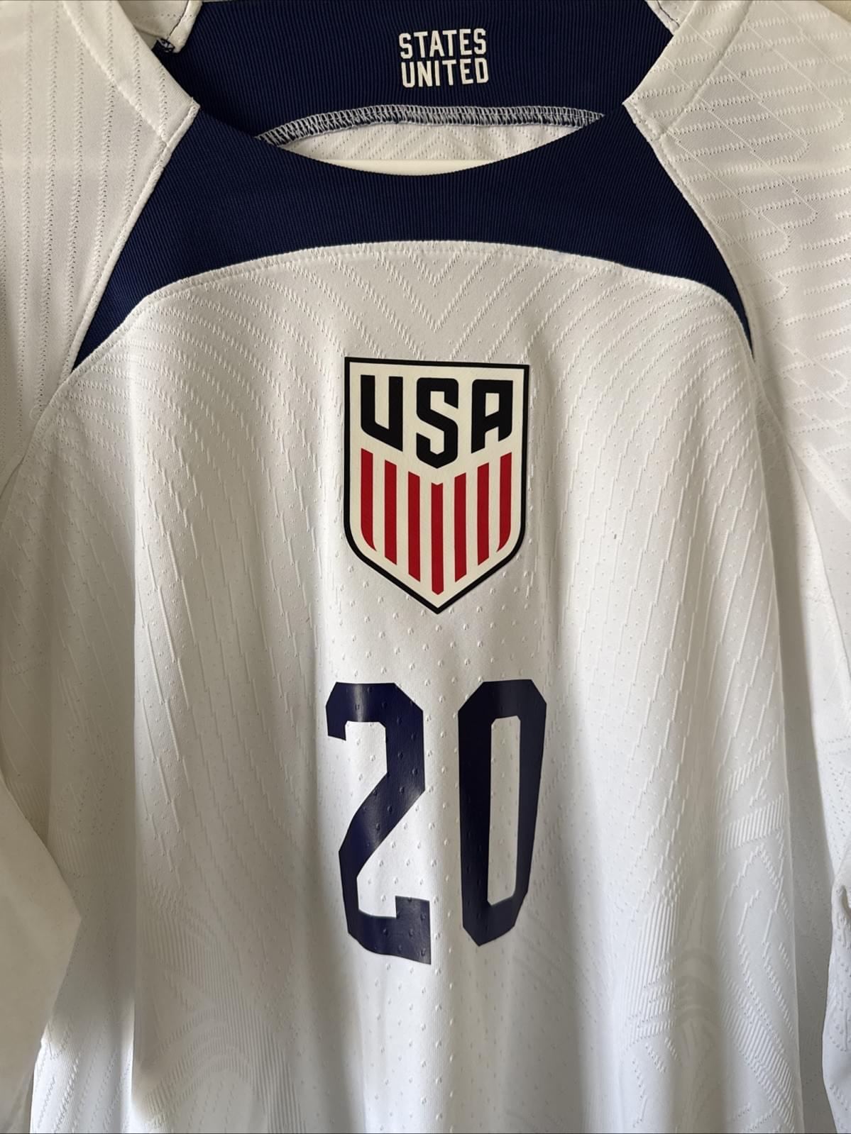 Men’s Nike ADV Folarin Balogun #20 2022 Team USA Soccer Jersey Sz XL - RARE - Kyle’s Football Cards