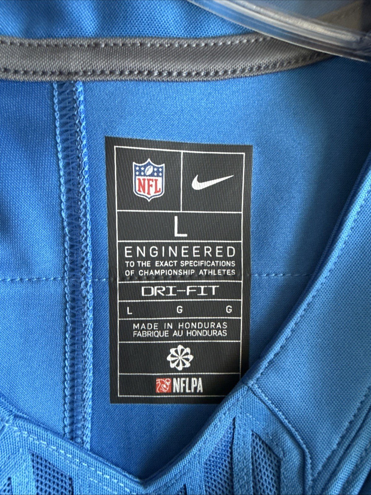 Men’s Nike Aidan Hutchinson #97 Detroit Lions NFL Vapor Lmtd Jersey Sz L - RARE - Kyle’s Football Cards