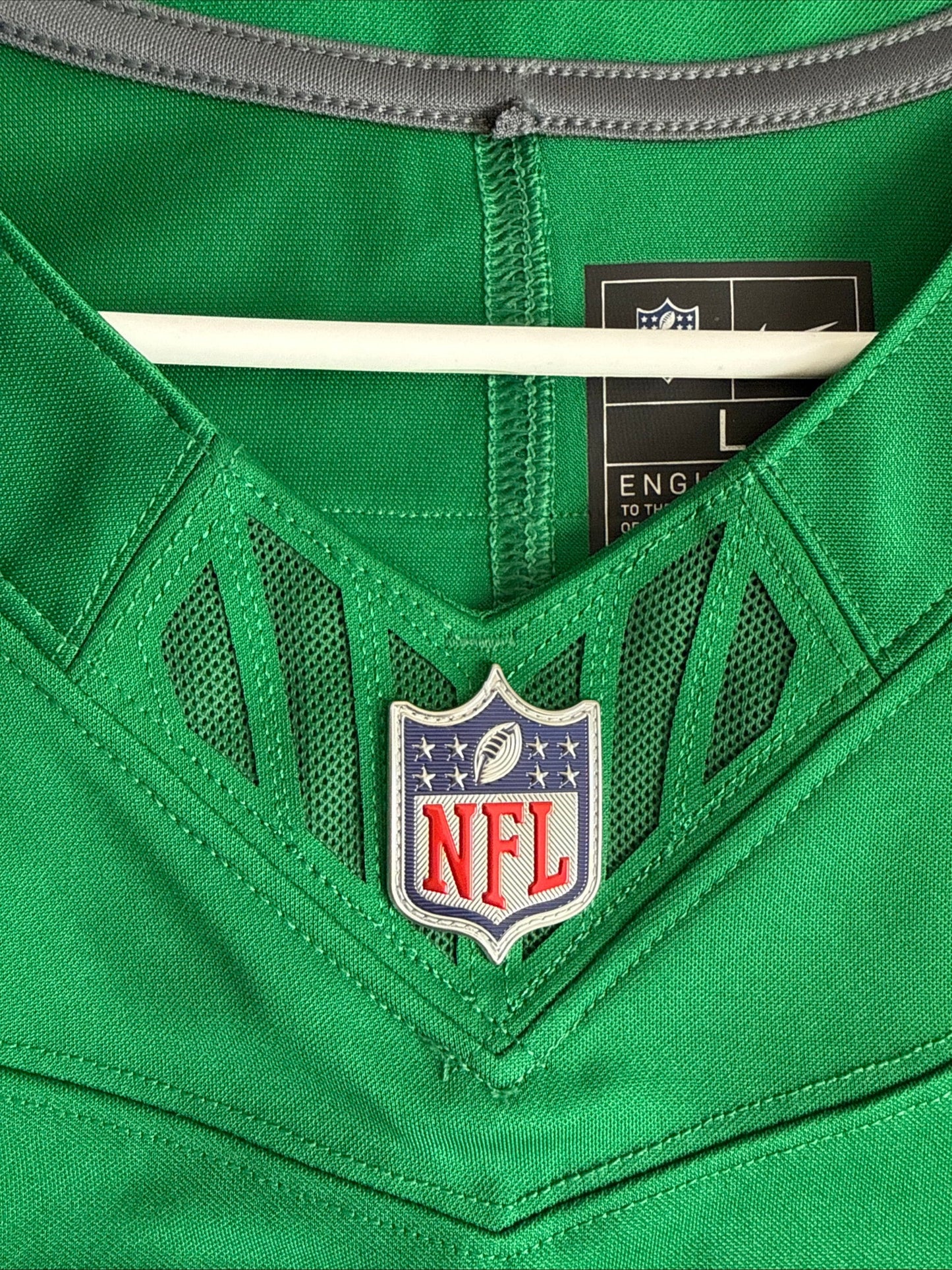 Men’s Nike AJ Brown 11 Philadelphia Eagles Vapor Lmtd Jersey Sz L - Kelly Green - Kyle’s Football Cards