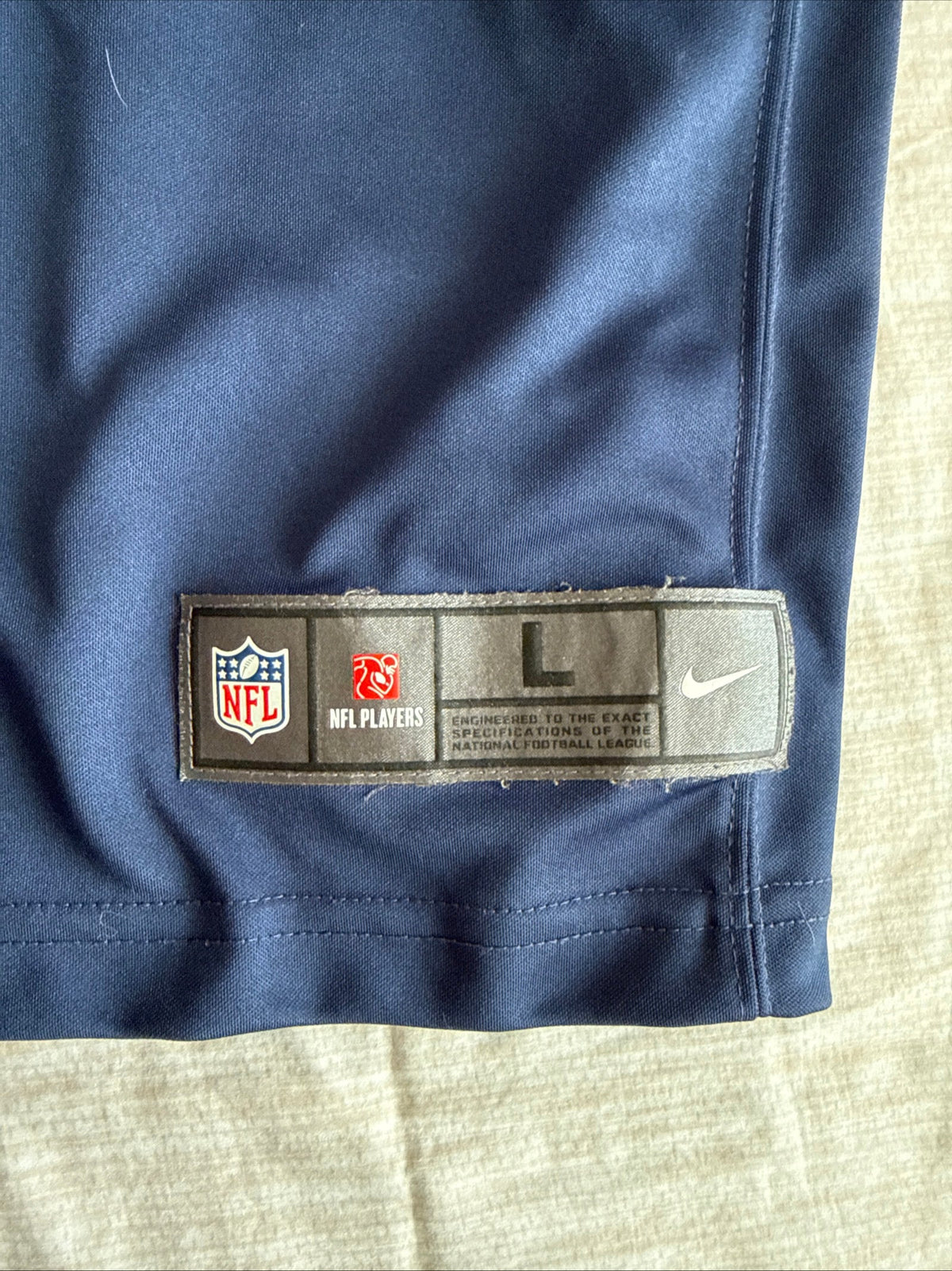 Men’s Nike AJ Brown 11 Tennessee Titans Vapor Lmtd Jersey Sz L - Blue RARE - Kyle’s Football Cards