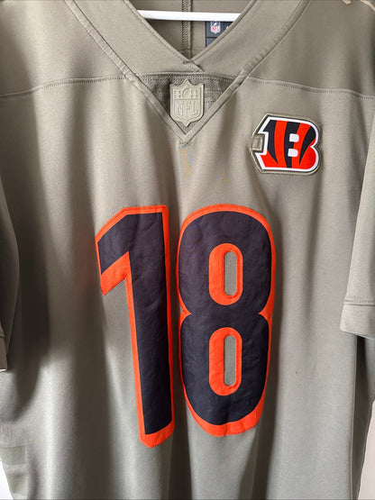 Men's Nike AJ Green 18 Cincinnati Bengals Salute To Service Jersey Sz L - RARE - Kyle’s Football Cards
