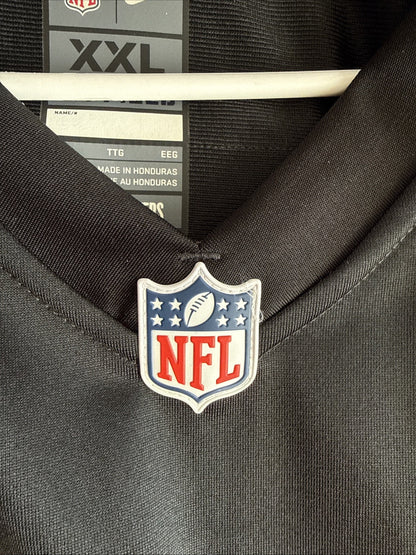 Men’s Nike AJ Hawk 56 Oakland Raiders NFL Football Jersey Sz 2XL - Black RARE - Kyle’s Football Cards