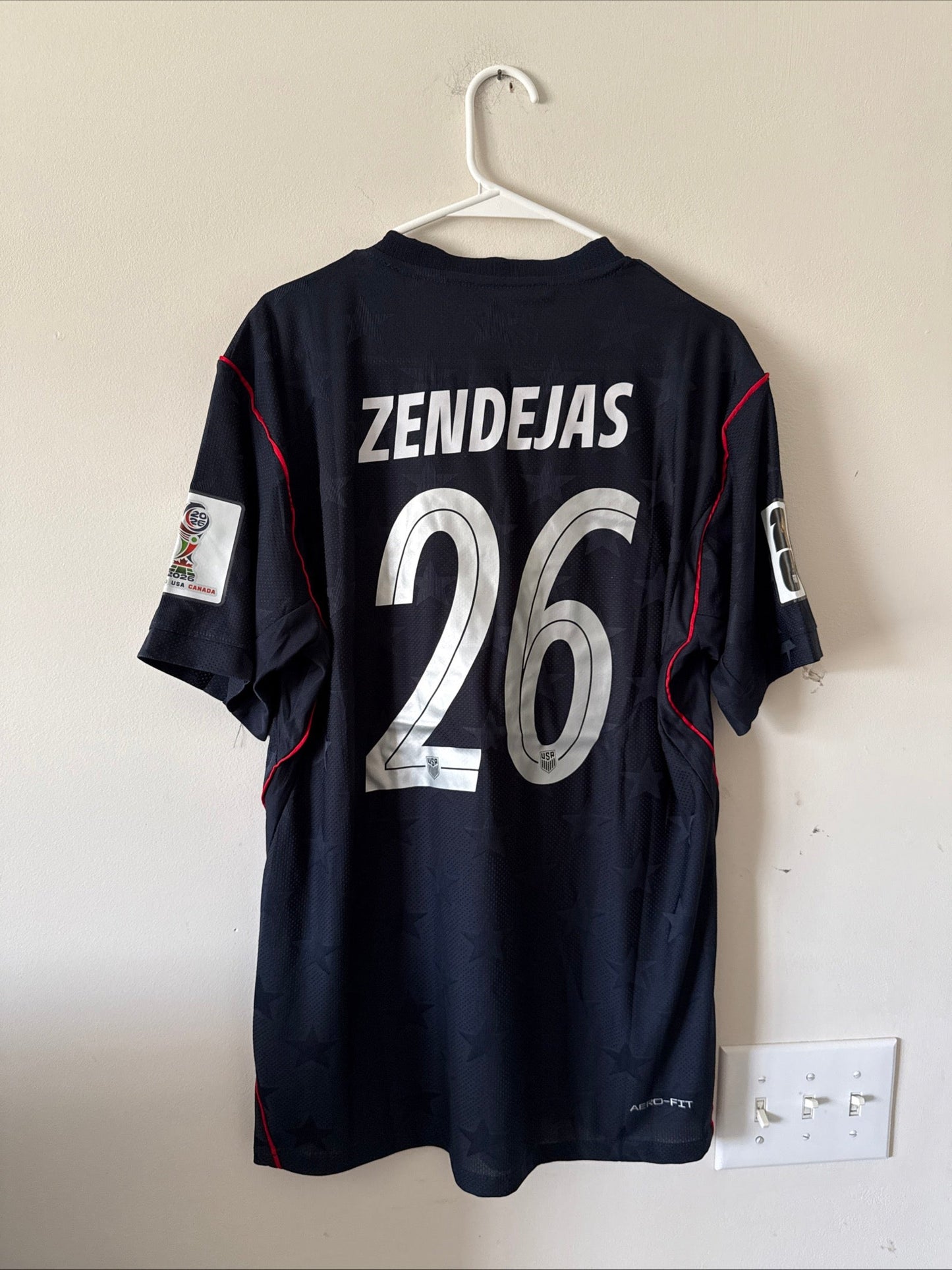 Men’s Nike Alex Zendejas 26 Team USA 2026 World Cup Away Jersey Sz XL NWT RARE - Kyle’s Football Cards